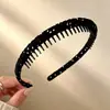 Faixa de Cabelo de Tecido com Bolinhas e Dentes Antiderrapantes para Prender o Cabelo, Adequada para a Higiene Diária de Estudantes e Fixar Fios Soltos, Atacado do Fabricante
