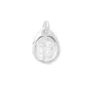 Plata Esterlina S925 Maciza Plata Lisa Electrochapado de Precisión Estilo Nacional Colgante de Paz y Alegría Cuerda de Cuentas para DIY Accesorios de Plata