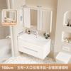 Lavabo de cerámica de gran diámetro combinación de mueble de baño lavabo grande lavabo cerámico integrado lavabo oceánico tamaño grande lavabo de vientre para baño