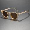 Óculos de Sol Novos Tendência Cor Fria Tr Anti-UV, Fashion Pin Liso Anti-Luz Azul Espelho Plano Wm28056
