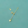 Corrente de Cauda de Amor Fivela de Extensão Deslizante Acessórios para Pulseira Colar de Pérolas Prata Esterlina S925 Acessórios de Corrente de Extensão DIY