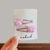 Novos Prendedores de Cabelo em Formato de Coração Doce para Bebês, Grampos de Cabelo Infantis, Presilhas BB, Prendedores para Franja e Cabelo para Meninas, Elásticos de Cabelo Infantis, Acessórios de Cabelo