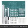 Juego de Cuchillos para Grabar, Cuchillo Artesanal para Grabar, Cuchillo para Aficiones, Navaja de Bolsillo con Varilla de Metal, Cuchillo para Tallar Modelos de Corte de Papel para Sellos de Goma