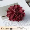 Accesorios para el Cabello de Dalia de Múltiples Capas Dinastía Han, Tocado de Flor de Seda, Pasador, Horquilla, Flor Artificial, Pasador de Flor Estilo Tang, Ropa de Estilo Antiguo