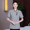 Ropa de Trabajo para Hotel Ropa de Limpieza Manga Corta Personal de Limpieza de Habitaciones de Hotel Ropa de Verano Herramienta de Limpieza de Propiedades Uniforme PA Femenino Nuevo