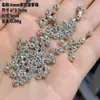 S925 Plata Lisa Cuentas Ojo de Gato Fábrica Venta al por Mayor Joyería Cuentas Espaciadoras Hielo Triturado Accesorios Joyería DIY Cuentas de Plata Lisa