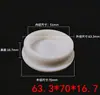 Tapón en forma de T de silicona resistente a altas temperaturas tapón de polvo sólido translúcido cubierta de goma tapón de agujero sello cilíndrico tapón en forma de T