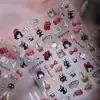 Adesivos de nail art do anime "O Serviço de Entregas da Kiki" de Hayao Miyazaki, capa de celular DIY em relevo, adesivos decorativos adesivos para planner