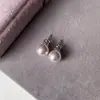 Pendientes Franceses de Nicho Simples Manta Rose Pearl 2025 Súper Calientes Nuevos Lujo Accesible Pendientes de Gama Alta