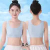 Ropa interior para niñas de 9 a 12 años, Etapa 1, Camiseta sin costuras para período de desarrollo, Transpirable y cómoda, Sujetador para niñas anti-golpes