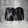 2025 Venda Quente Transfronteiriça Europeia e Americana Comércio Exterior Nova Camiseta Casual de Alta Qualidade Confortável Fresca Masculina Gola Redonda Manga Longa