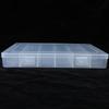 Caja de almacenamiento de plástico grande con 24 compartimentos transparente para joyería, sellos, herramientas de ferretería, equipo de pesca, componentes electrónicos, caja organizadora