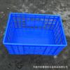 Cesta de Plástico Hueca con Fondo Plano 560*375*262mm Material Nuevo Cesta de Rotación para Transferencia y Entrega de Frutas y Verduras