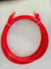 Cinco tipos de cabo de rede CAT5E UTP RJ45 formando jumper de rede vermelho não blindado vermelho personalizado de fábrica