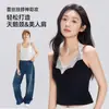Camisola Floral de Renda Verão Novo Estilo Sexy Slim Doce Slim Fit Roupa Íntima Roupa Externa Tops para Mulheres
