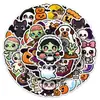 50 Pegatinas Originales Súper Lindas de Halloween, Populares Pegatinas Decorativas Impermeables Pintadas a Mano para Festividades Transfronterizas de Halloween