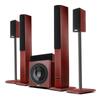 Altavoz de karaoke de madera Qisheng 5.1 para cine en casa, con Bluetooth, inalámbrico y para móvil.