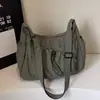 Bolsa Casual de Grande Capacidade para Mulheres 2026 Novo Modelo para Estudantes Universitários, Fashion para Aula, Deslocamento, Viagem, Bolsa Transversal Leve para Ombro