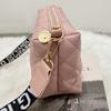 Bolso de Hombro Lingge para Mujer 2022 Simple Casual Impreso Correa de Hombro Bolso Comercio Electrónico Transfronterizo Venta al por Mayor Bolso Pequeño Bolso Cuadrado para Mujer