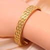 Pulsera de acero de titanio estrella esmerilada de alta calidad de venta caliente transfronteriza 18K que no se desvanece nicho explosiones moda retro marea