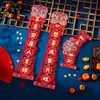 Pareados de Año Nuevo para Uso Doméstico en 2026, Estilo Nuevo para el Festival de Primavera, Decoraciones Creativas para Puertas Estampadas en Oro, Pegatinas de Puerta de Año Nuevo