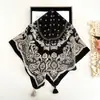 Lenço Fino de Primavera e Verão com Estampa Paisley, Franja, Lenço Quadrado Grande, Lenço de Cabeça, Lenço de Pescoço Pequeno, Faixa de Cabelo Decorativa, Protetor de Pescoço, Versátil para Mulheres