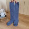 Ioulor Calcetines de Compresión para Pantorrilla Otoño e Invierno Calcetines Deportivos Universitarios Absorbentes de Sudor Calcetines sin Costuras que no se Caen Calcetines de Color Puro