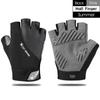 Guantes de equitación Western Rider de medio dedo para bicicleta, motocicleta, bicicleta, guantes de equitación de dedos cortos, equipo antideslizante con absorción de impactos
