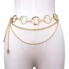 Corrente de Cintura de Comércio Exterior Feminina Metal Girassol Cinto Corrente Corporal Europeia e Americana Transfronteiriça Atmosférica Ajustável Acessórios para Cintura de Vestido