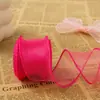 Stock Listo del Fabricante 4cm 10 Yardas Borde Liso Cola de Pez Ondulada Cinta de Hilo para Ramo de Flores Embalaje Cinta para Borde de Pastel Hecho a Mano DIY