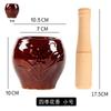 Cerámica de Tierra Porcelana Gruesa Mortero de Ajo para el Hogar a la Antigua Olla para Machacar Ajo Tradicional Olla para Machacar Ajo Tanque de Ajo de Cerámica Olla para Machacar Ajo Ajo Machacado