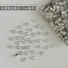 Rhinestones de Circonia Biselados de Fondo Plano 5A para Decoración de Uñas Mezcla de Mini Rhinestones Irregulares Decoraciones Blancas Súper Brillantes para Uñas Decoraciones de Rhinestone para Uñas Portátiles