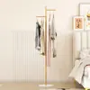 Cabide de chão para quarto, simples e economiza espaço, adequado para uso doméstico em ambientes internos, pequeno cabide de roupas e chapéus