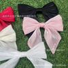 Novos acessórios para capa de celular, material de malha com laço, adereço de cabeça para meninas, grampo de cabelo Lolita, acessórios para sapatos e chapéus, flor decorativa