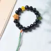 Pulsera de Semillas de Jaboncillo para Riqueza y Prosperidad, Fruto de Planta Natural de Semilla de Bodhi, Artículo de Nicho Original Hecho a Mano, Adecuado para Jugar y Usar