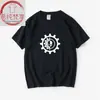 Camiseta de Mangas Curtas Warhammer 40K Mechanicum Game Periférico Roupas da Moda para Homens e Mulheres Gola Redonda Tamanho Grande Solta Verão Casal