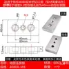 Placa de Conexión de Cara Final de Perfil de Aluminio 4080 Bloque Conector Accesorios para Perfil de Aluminio 4080 Ruedas Pies Ajustables Placa Base de Soporte
