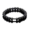 Pulsera Popular Transfronteriza Temu Xiyin Tk para Hombre Obsidiana Mate Poder Bajo Precio Modelo de Volumen Sin Empaque Individual