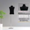 Mannequin infantil de meio corpo com ombros retos estilo coreano para meninos e meninas, suporte de exibição para roupas infantis
