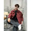 Chaqueta Corta de Vuelo Estilo Americano Ajustada para Hombre, Tendencia de Primavera y Otoño, Ropa de Trabajo Funcional, Chaqueta de Béisbol con Cuello de Solapa