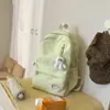 Mochila de cor sólida de grande capacidade 2026 verão nova casual simples bolsa de viagem esportiva escolar para estudantes para mulheres