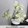 Flores Artificiales con 3 Cabezas de Clemátide para Decoración de Bodas, Decoración del Hogar, Accesorios para Fotografía de Clemátides, Flores Falsas con Suministro Transfronterizo
