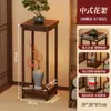 Suporte de Flores de Madeira Maciça para Sala de Estar, Suporte de Vasos de Flores de Chão, Suporte de Aquário Estilo Chinês para Uso Doméstico, Novo Modelo 2026 Prateleira de Exibição para Plantas em Vasos