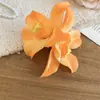 Puro e Desejável Super Atmosfera de Fada Rosa Flor Presilha de Cabelo Fresca Estampagem a Quente Franja Acessórios de Cabelo Novo Estilo Chinês Temperamento Hanfu Adorno de Cabeça