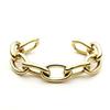 Alta Retenção de Cor Textura Exagerada Ouro Brilhante 18K Pulseira de Corrente Larga Estilo Cool Europeu e Americano Coreano Mulheres