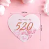14/02 Feliz Dia dos Namorados Cartão de Amor Decoração de Bolo Figurinha de Cachorro Fofo Casal Aniversário Confissão Insert
