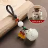 Bolsita Luminosa Hueca Colgante Llavero de Coche Colgante Pequeño para Bolso de Hombre y Mujer Colgante de Caja de Pastillas de Incienso para Aromaterapia