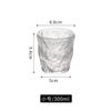 Celebridad de Internet Vidrio Creativo con Patrón de Glaciar Estilo Ins Taza para Bebidas de Jugo de Frutas Taza para Café Leche Avena Desayuno en Casa