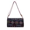 Bolsa Transversal Listrada Étnica Fashion 2024 Nova Bolsa de Ombro Larga Estilo Nacional Versátil Bolsa Saco Feminina Tendência