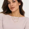 Joias Transfronteiriças Europeias e Americanas Simples Francês Empilhado Longo Colar de Pérolas Retro Estilo Frio Doce Cool Colar Colar